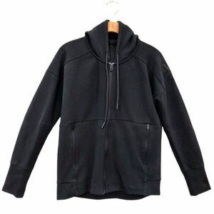 Adidas Hoodie Womens Medium Black Full Zip Long Sleeve Pockets Athleisure Gym
